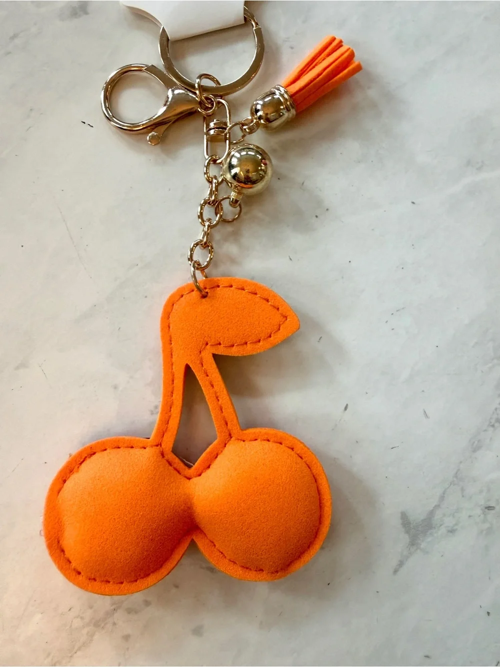 NWT Rhinestone Crystal Basketball Cherry Puffy Keychain Bag Charm 🏀🍒